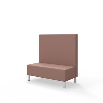 Sittmodul Snake 120 med metallben, mellanhög rygg SH43