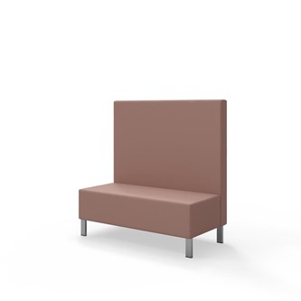 Sittmodul Snake 120 med metallben, mellanhög rygg SH43