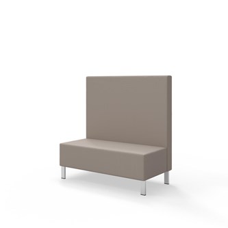 Sittmodul Snake 120 med metallben, mellanhög rygg SH43