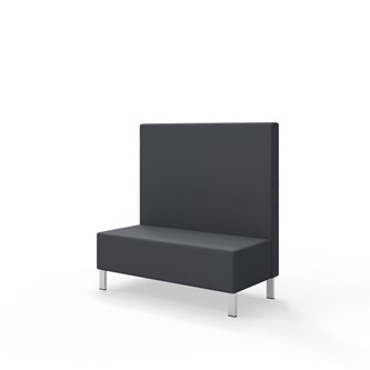 Sittmodul Snake 120 med metallben, mellanhög rygg SH43