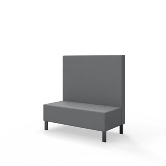 Sittmodul Snake 120 med metallben, mellanhög rygg SH43