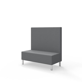 Sittmodul Snake 120 med metallben, mellanhög rygg SH43