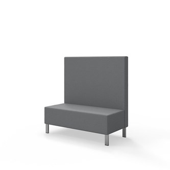 Sittmodul Snake 120 med metallben, mellanhög rygg SH43