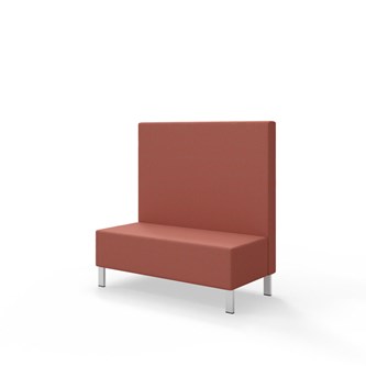 Sittmodul Snake 120 med metallben, mellanhög rygg SH43