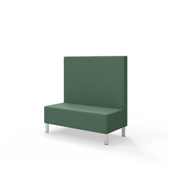 Sittmodul Snake 120 med metallben, mellanhög rygg SH43