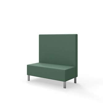 Sittmodul Snake 120 med metallben, mellanhög rygg SH43