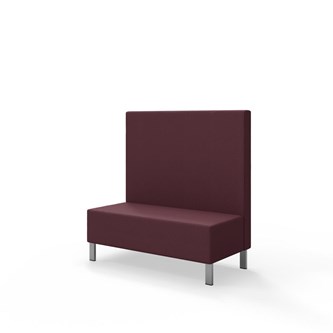 Sittmodul Snake 120 med metallben, mellanhög rygg SH43