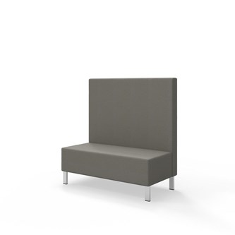 Sittmodul Snake 120 med metallben, mellanhög rygg SH43