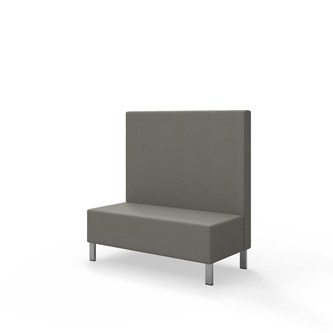 Sittmodul Snake 120 med metallben, mellanhög rygg SH43