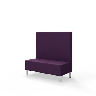 Sittmodul Snake 120 med metallben, mellanhög rygg SH43