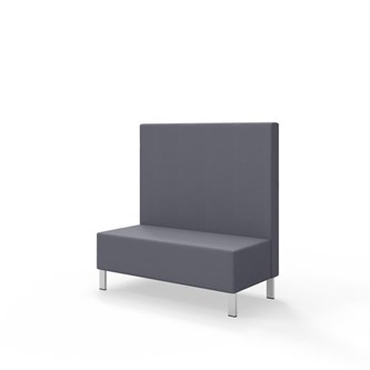 Sittmodul Snake 120 med metallben, mellanhög rygg SH43