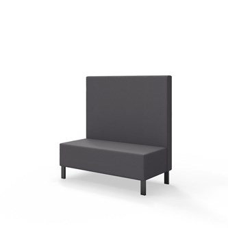 Sittmodul Snake 120 med metallben, mellanhög rygg SH43