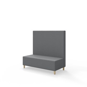 Sittmodul Snake 120 med träben, mellanhög rygg SH37,5