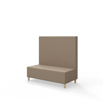 Sittmodul Snake 120 med träben, mellanhög rygg SH37,5