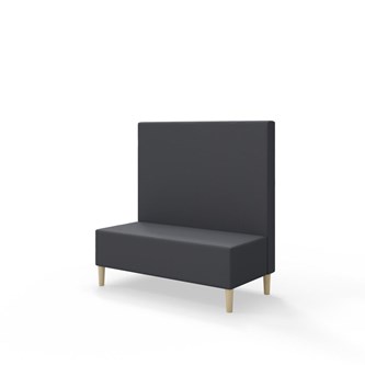 Sittmodul Snake 120 med träben, mellanhög rygg SH43