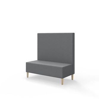 Sittmodul Snake 120 med träben, mellanhög rygg SH43