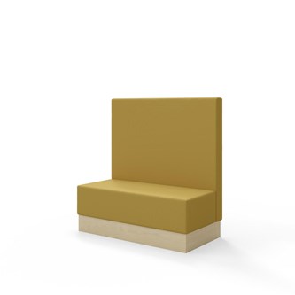 Sittmodul Snake 120 med sockel, mellanhög rygg SH43