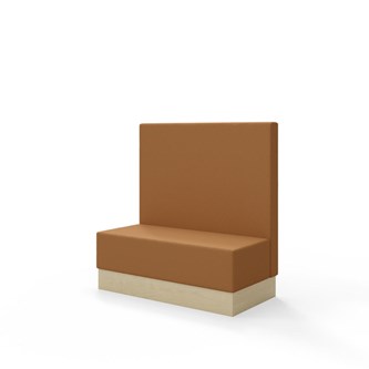 Sittmodul Snake 120 med sockel, mellanhög rygg SH43