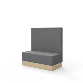 Sittmodul Snake 120 med sockel, mellanhög rygg SH43