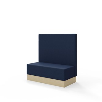 Sittmodul Snake 120 med sockel, mellanhög rygg SH43