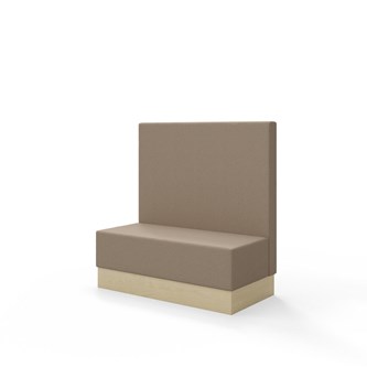 Sittmodul Snake 120 med sockel, mellanhög rygg SH43