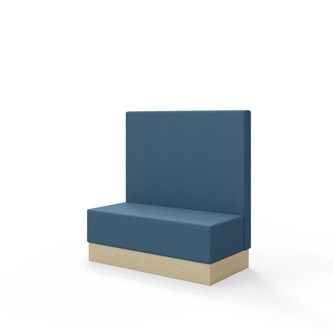 Sittmodul Snake 120 med sockel, mellanhög rygg SH43