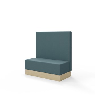 Sittmodul Snake 120 med sockel, mellanhög rygg SH43