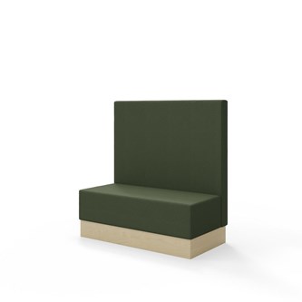 Sittmodul Snake 120 med sockel, mellanhög rygg SH43