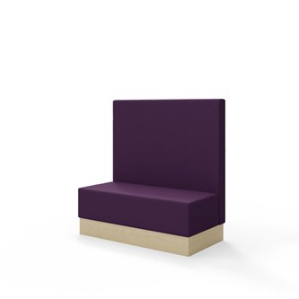 Sittmodul Snake 120 med sockel, mellanhög rygg SH43