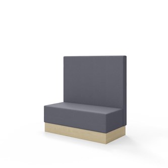 Sittmodul Snake 120 med sockel, mellanhög rygg SH43