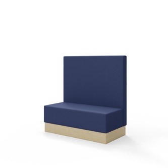 Sittmodul Snake 120 med sockel, mellanhög rygg SH43