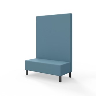 Sittmodul Snake 120 med metallben, hög rygg SH43