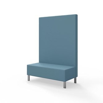 Sittmodul Snake 120 med metallben, hög rygg SH43