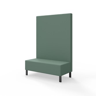 Sittmodul Snake 120 med metallben, hög rygg SH43