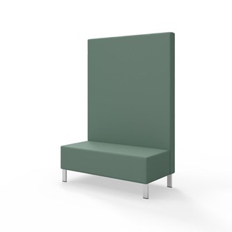 Sittmodul Snake 120 med metallben, hög rygg SH43