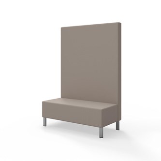 Sittmodul Snake 120 med metallben, hög rygg SH43