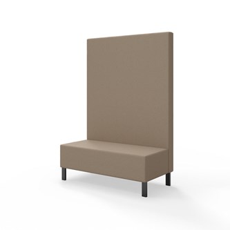 Sittmodul Snake 120 med metallben, hög rygg SH43