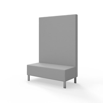 Sittmodul Snake 120 med metallben, hög rygg SH43