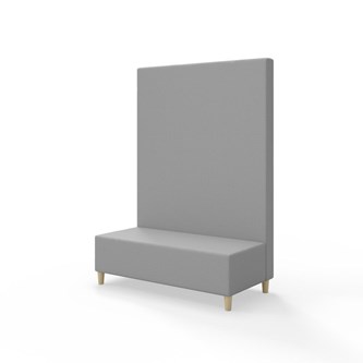 Sittmodul Snake 120 med träben, hög rygg SH37,5