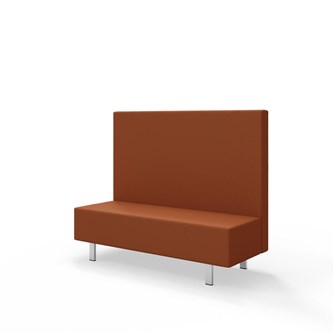 Sittmodul Snake 150 med metallben, mellanhög rygg SH43