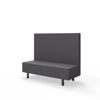 Sittmodul Snake 150 med metallben, mellanhög rygg SH43