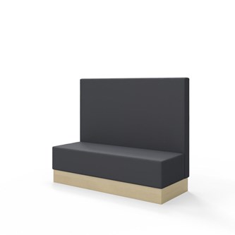 Sittmodul Snake 150 med sockel, mellanhög rygg SH43