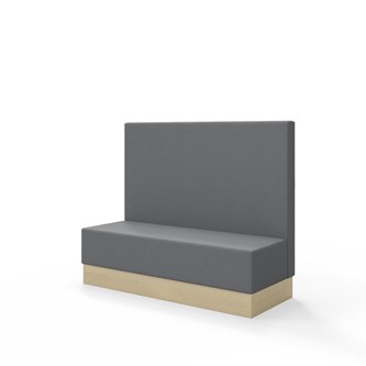 Sittmodul Snake 150 med sockel, mellanhög rygg SH43