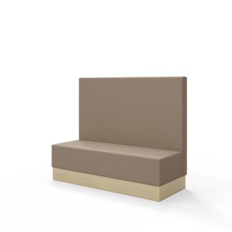 Sittmodul Snake 150 med sockel, mellanhög rygg SH43