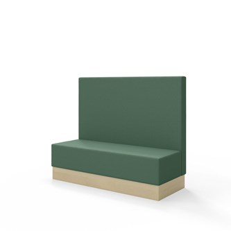 Sittmodul Snake 150 med sockel, mellanhög rygg SH43