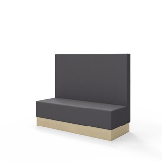 Sittmodul Snake 150 med sockel, mellanhög rygg SH43