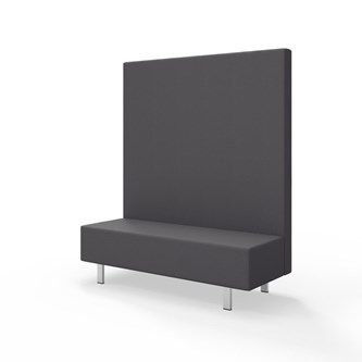 Sittmodul Snake 150 med metallben, hög rygg SH43