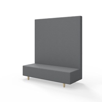 Sittmodul Snake 150 med träben, hög rygg SH37,5