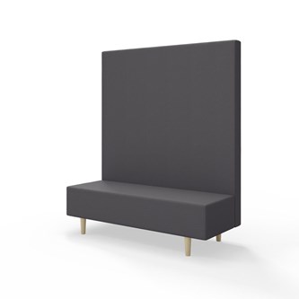 Sittmodul Snake 150 med träben, hög rygg SH43