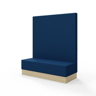 Sittmodul Snake 150 med sockel, hög rygg SH43